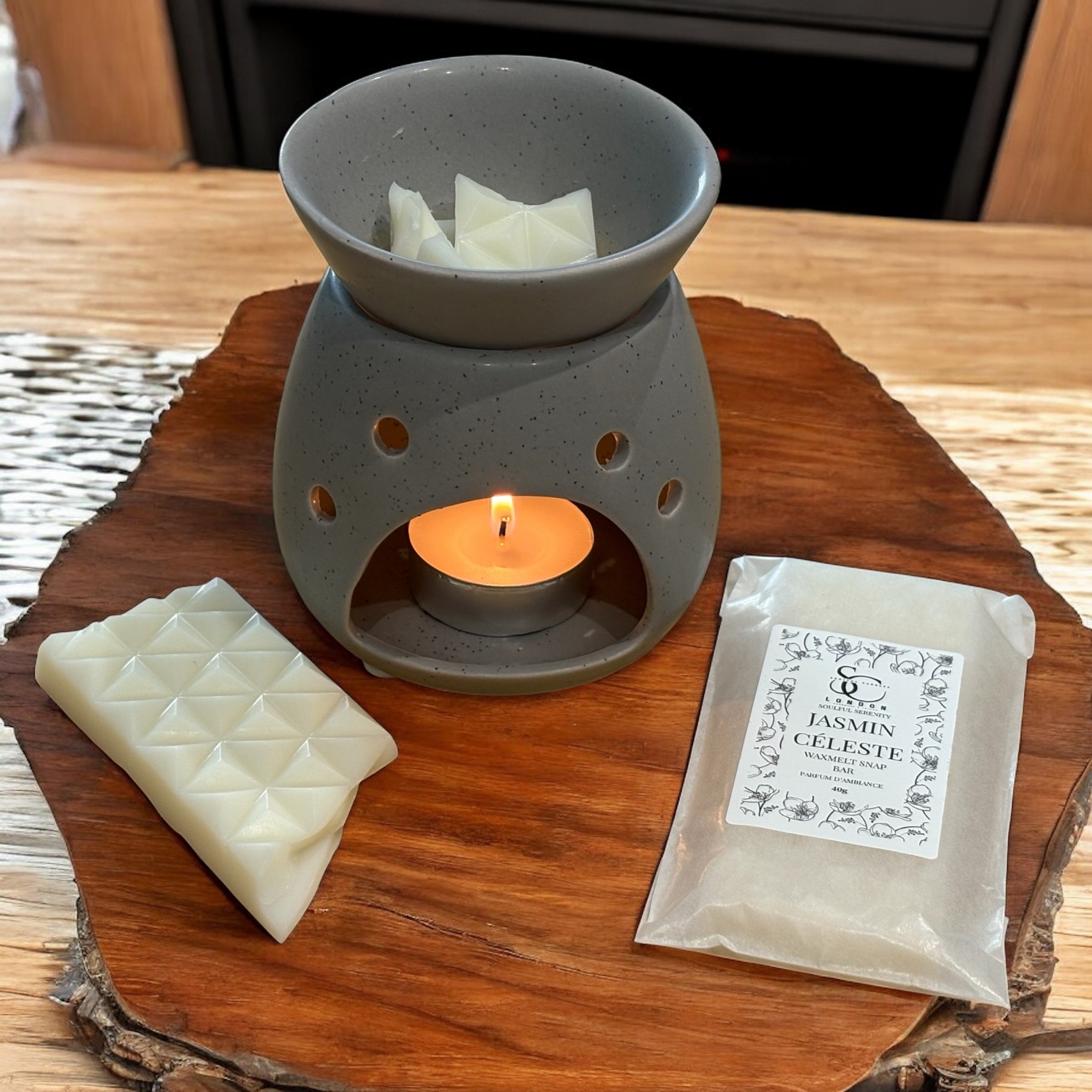 Jasmin Celeste Wax Melt Snap Bar (40g) – Soulful Serenity Range