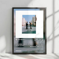 Pink Floyd "Wish You Were Here" Album Cover Poster - with Complete Tracklist