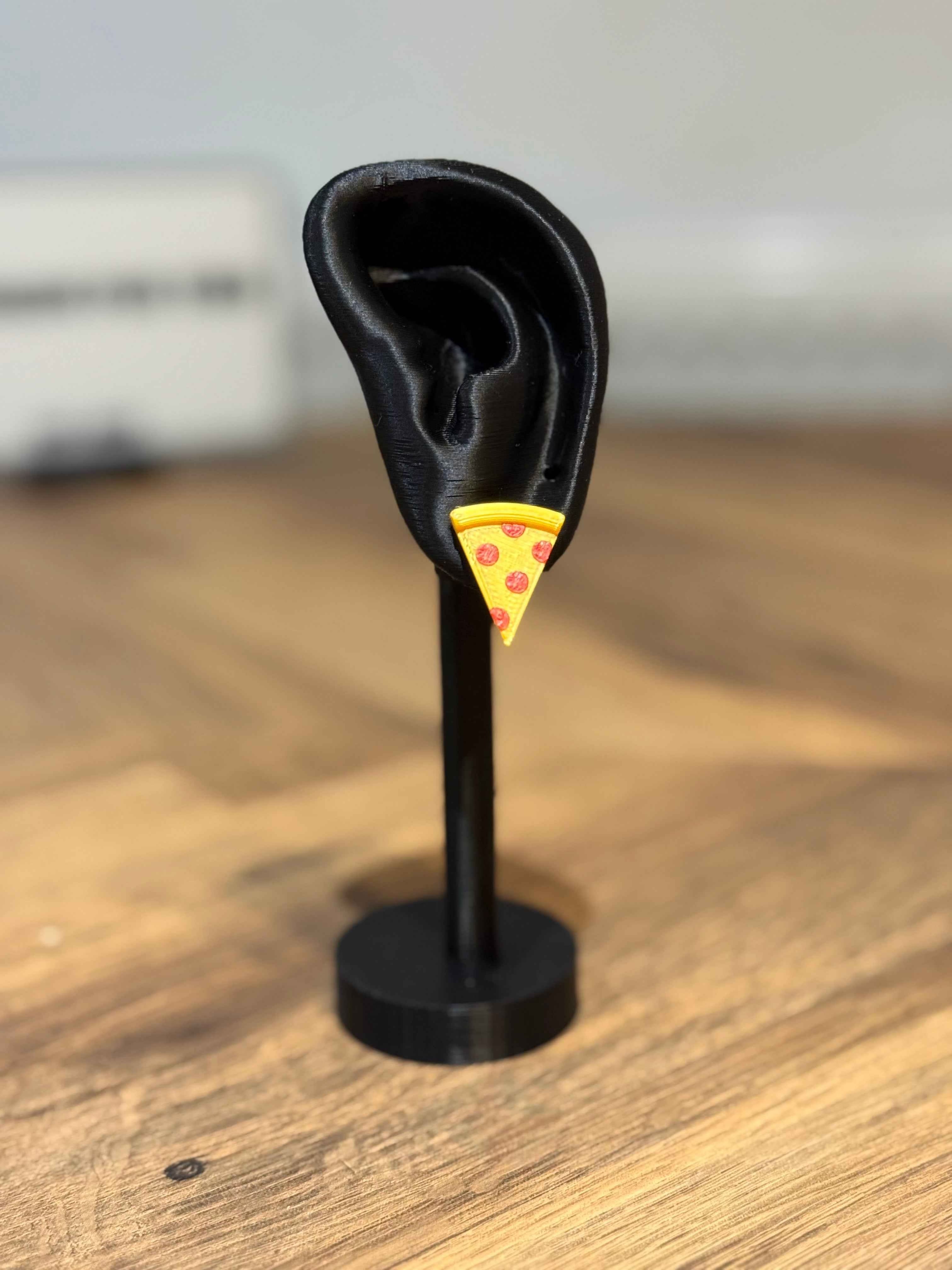 Pepperoni Pizza Stud Earring