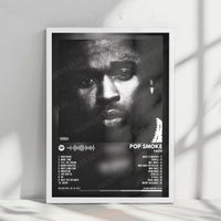 Pop Smoke "Faith" Album Cover Poster - with Complete Tracklist
