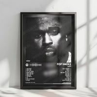 Pop Smoke "Faith" Album Cover Poster - with Complete Tracklist
