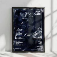 Pop Smoke "Meet the Woo" Album Cover Poster - with Complete Tracklist