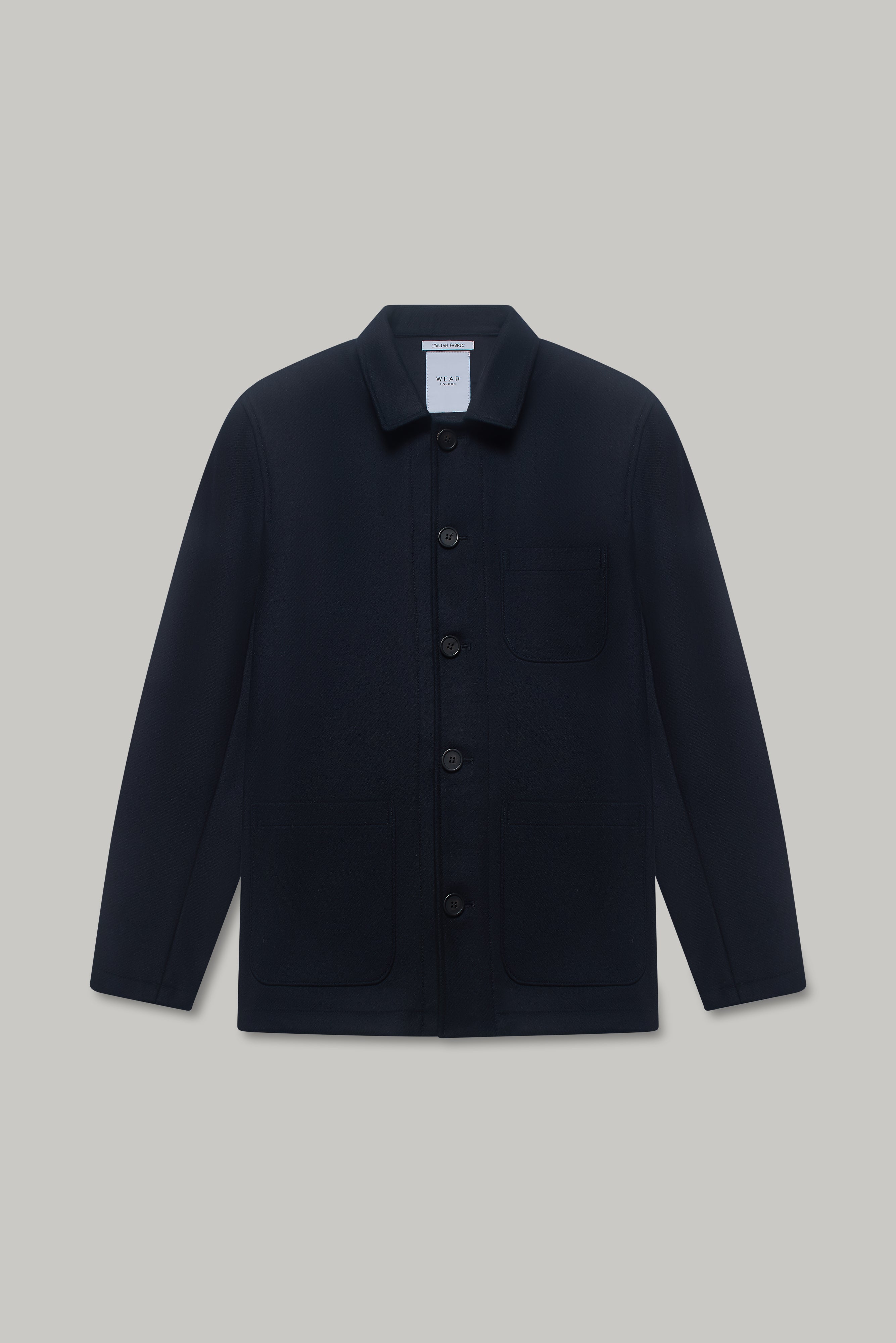 Chiltern Shacket Sleeve Lining - Birbo Twill Navy