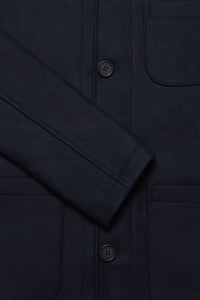 Chiltern Shacket Sleeve Lining - Birbo Twill Navy