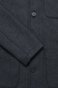 Chiltern Shacket Sleeve Lining - Birbo Twill Grey