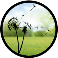 SunCatcher Garden Mirror Round Dandelions Range of Sizes