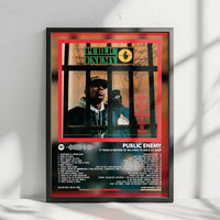 Public Enemy "It Takes a Nation of Millions to Hold Us Back" Album Cover Poster - with Complete Tracklist
