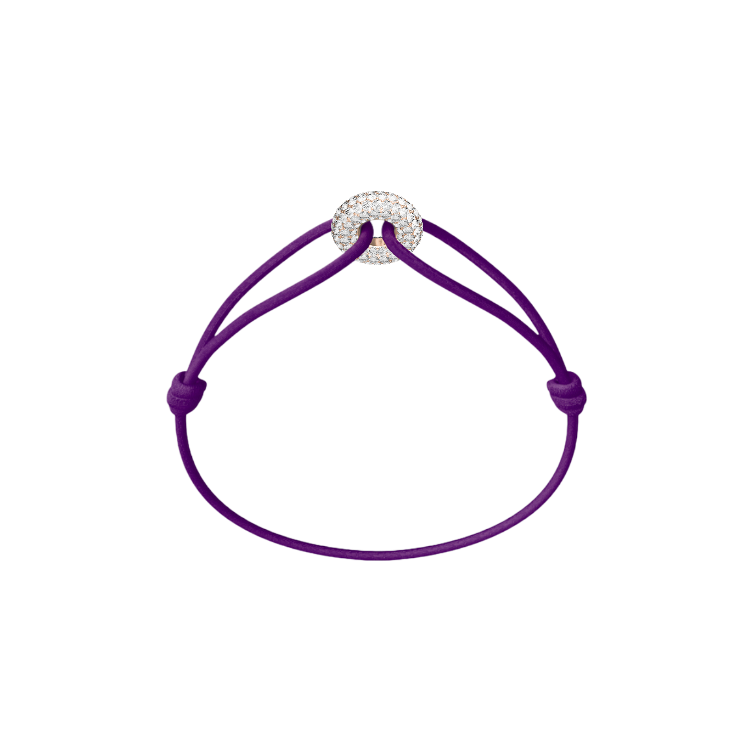 Mini Rose Soho Pavé Cord Bracelet