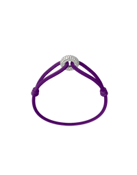 Silver Soho Pavé Cord Bracelet