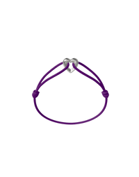 Silver Heart Cord Bracelet