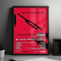 Queens of the Stone Age "Songs for the Deaf" Album Cover Poster - with Complete Tracklist