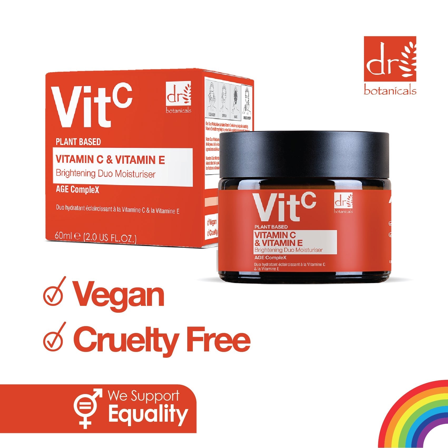 Dr Botanicals Vitamin C Duo Moisturiser & Advanced Facial Serum Kit