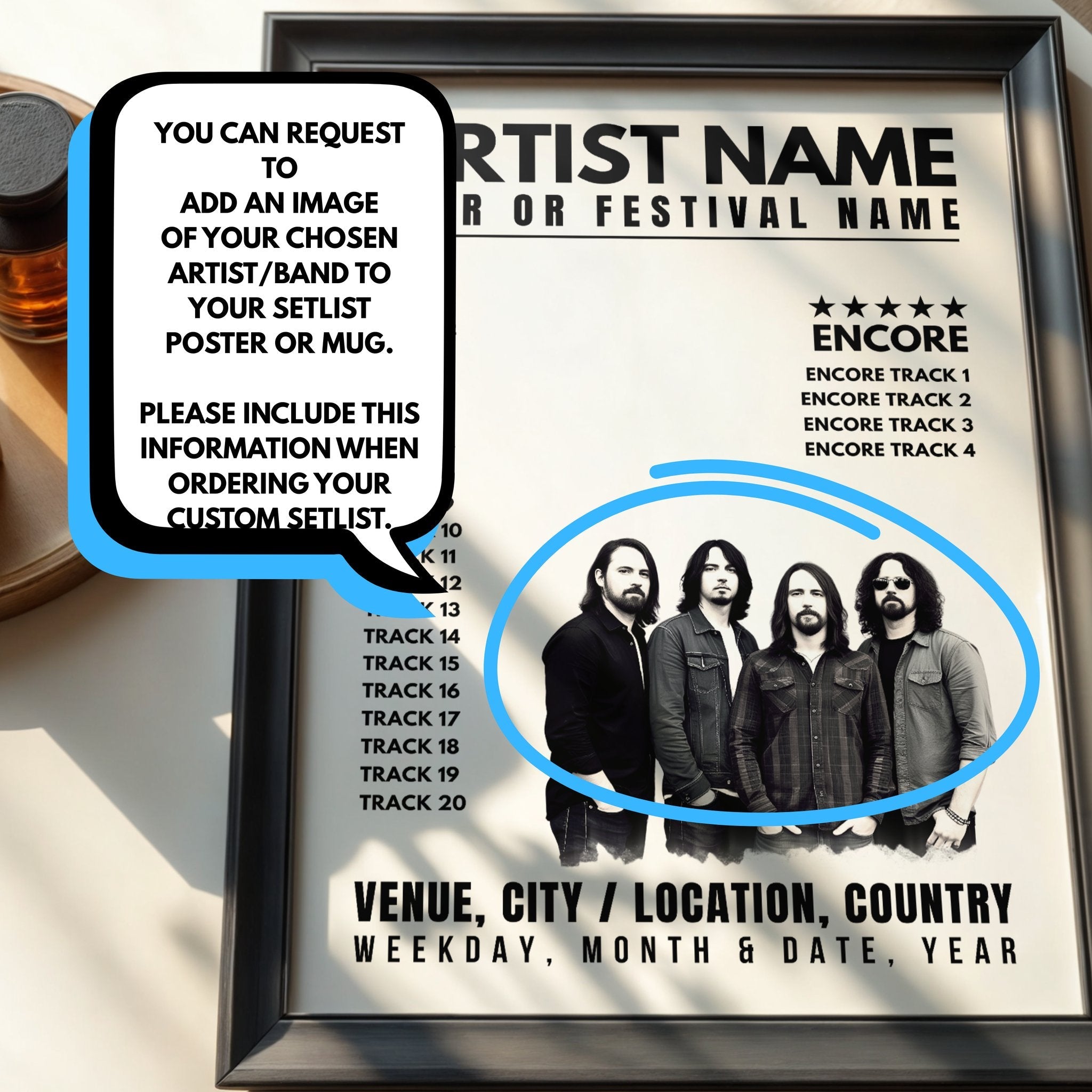 Request Any Gig Setlist Poster