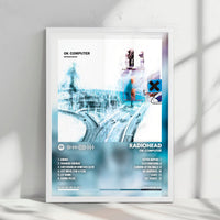 Radiohead "OK Computer" Album Cover Poster - with Complete Tracklist