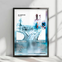 Radiohead "OK Computer" Album Cover Poster - with Complete Tracklist