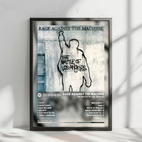 Rage Against the Machine "The Battle of Los Angeles" Album Cover Poster - with Complete Tracklist