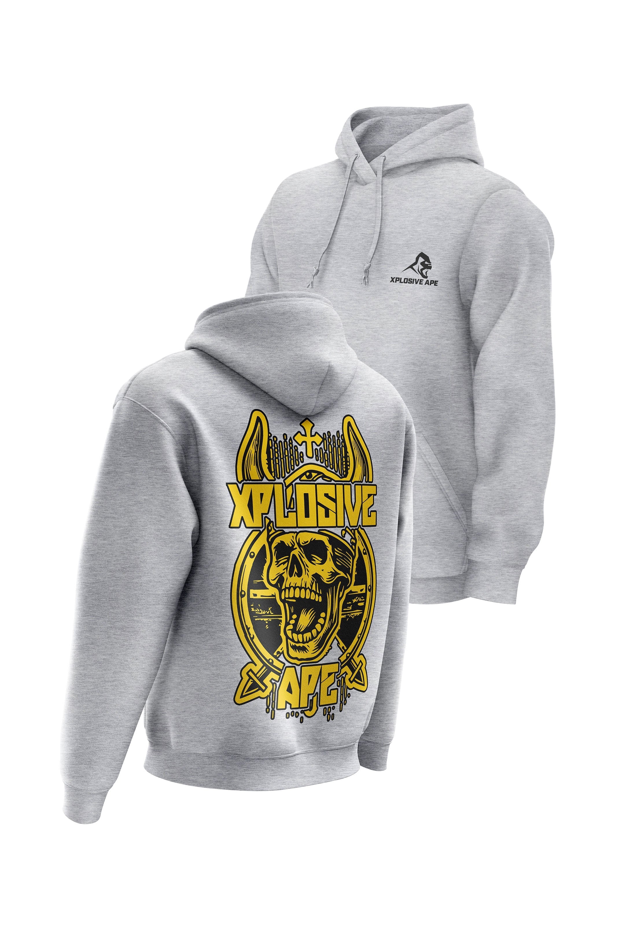XAPE Raider Hoodie - Heather Grey