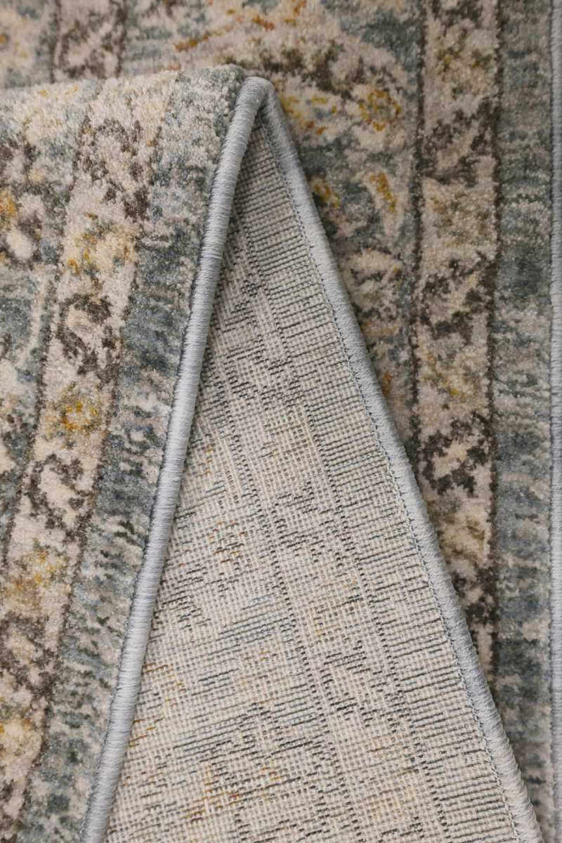 Raja Traditional Grey Vintage Rug for Timeless Elegance