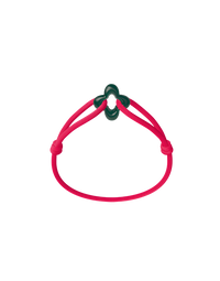 Green Clover Cord Bracelet