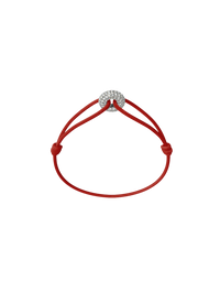 Mini Silver Soho Pavé Cord Bracelet
