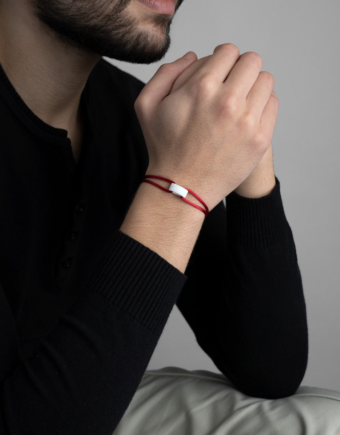 Snow Regent Cord Bracelet