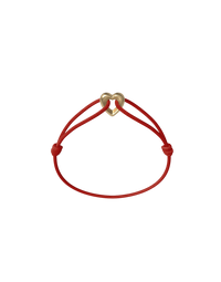 Golden Heart Cord Bracelet