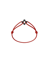 Mini Black Clover Cord Bracelet
