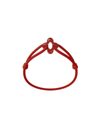Red Clover Cord Bracelet