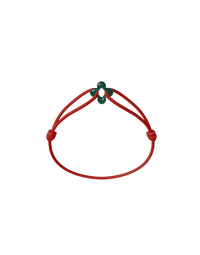 Mini Green Clover Cord Bracelet