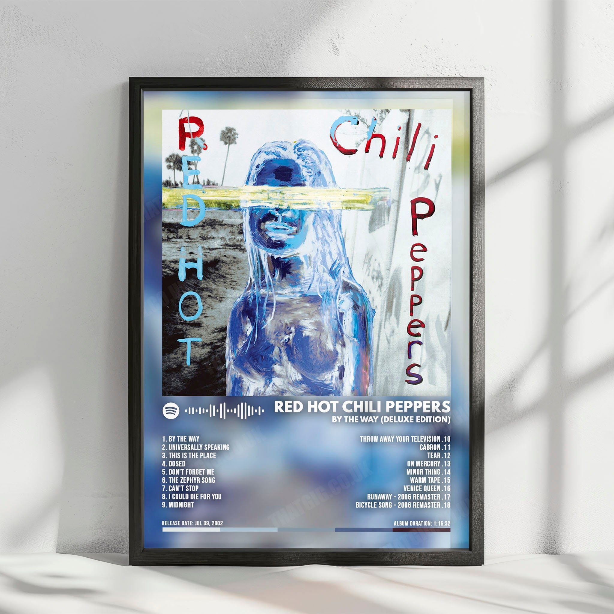 Red Hot Chili Peppers "By the Way" Album Cover Poster - with Complete Tracklist