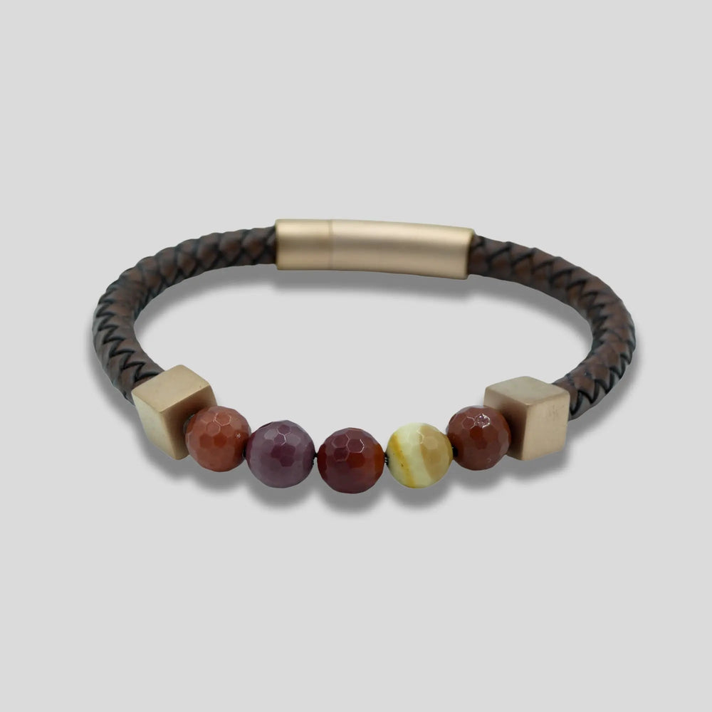 Retro Brown Beaded Bracelet