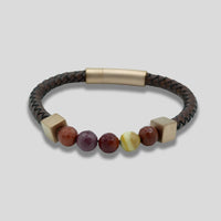 Retro Brown Beaded Bracelet