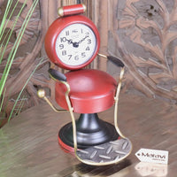Retro Barber Clock - Vintage Style Hairdressing Chair Timepiece