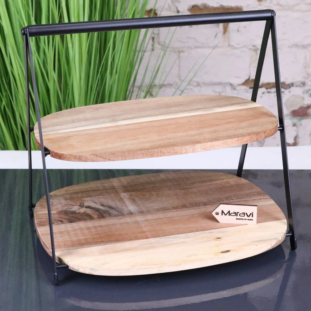 Revika 27cm 2 Tier Cake Stand