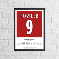 Robbie Fowler Legend Stats Print
