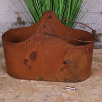 Rohira Rustic Metal Planters Set of 2 - Vintage Charm for Indoor & Outdoor Décor
