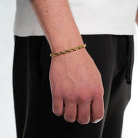 Rope Bracelet (Gold) 6mm