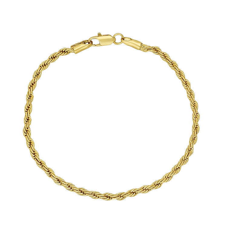 Rope Bracelet (Gold) 3mm