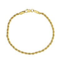 Rope Bracelet (Gold) 3mm