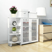 Double Door Shoe Cabinet 4-Layer