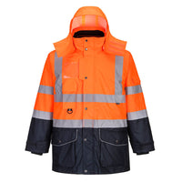 Portwest Hi-Vis Breathable 7-in-1 Contrast Traffic Jacket
