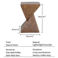 Lightweight Concrete Accent Table