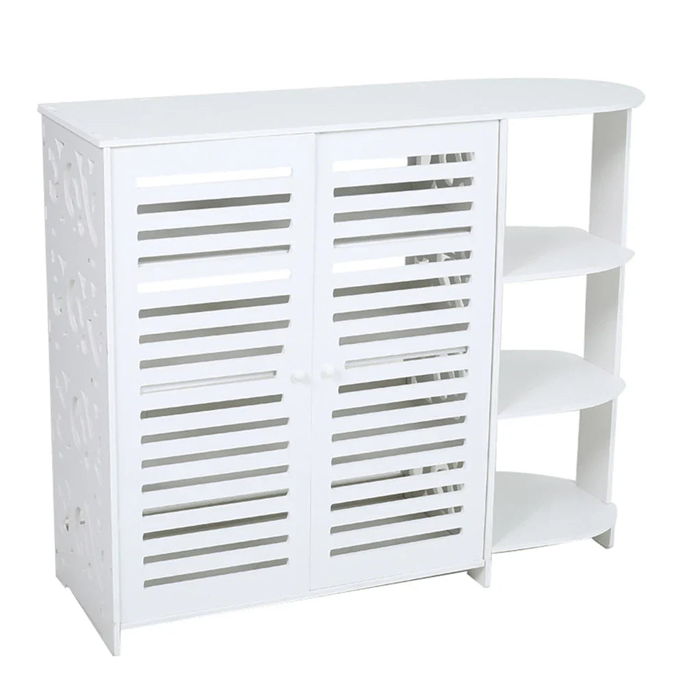 Double Door Shoe Cabinet 4-Layer