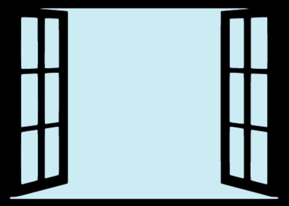 SunCatcher Garden Mirror Rectangular Open Window Range of Sizes
