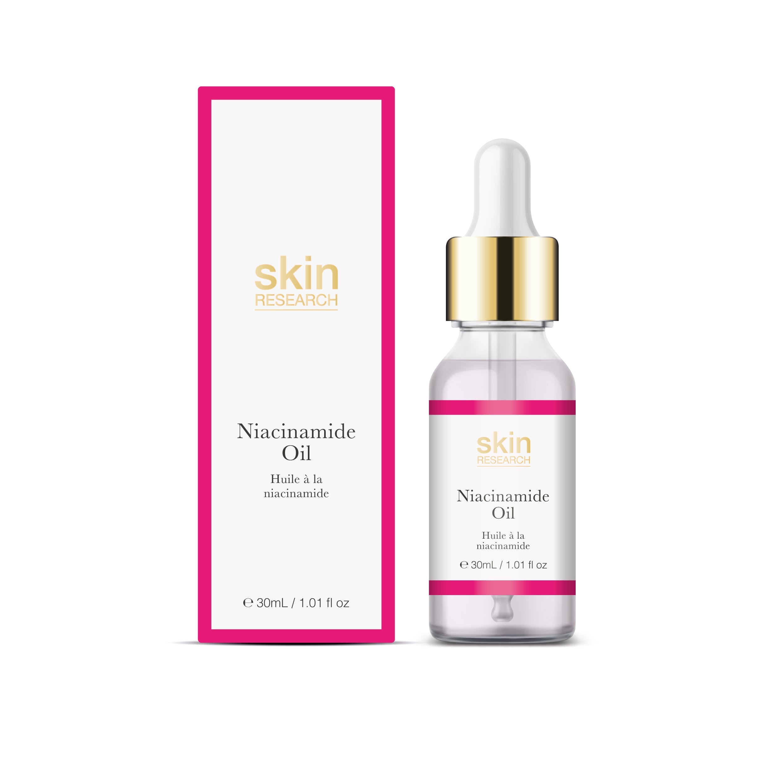 Skin Research Anti-Ageing Vitamin D Eye Cream 15ml + Ceramide Serum 60ml + Niacinamide Oil 30ml