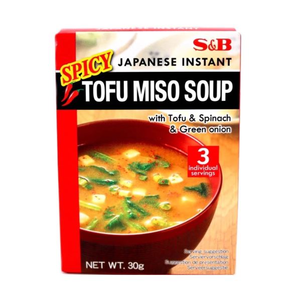 S&B Japanese Instant Spicy Tofu Miso Soup 30g
