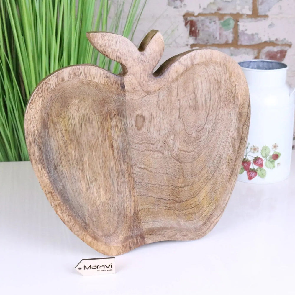 Saif Apple Shaped Tray Mango Wood