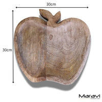 Saif Apple Shaped Tray Mango Wood
