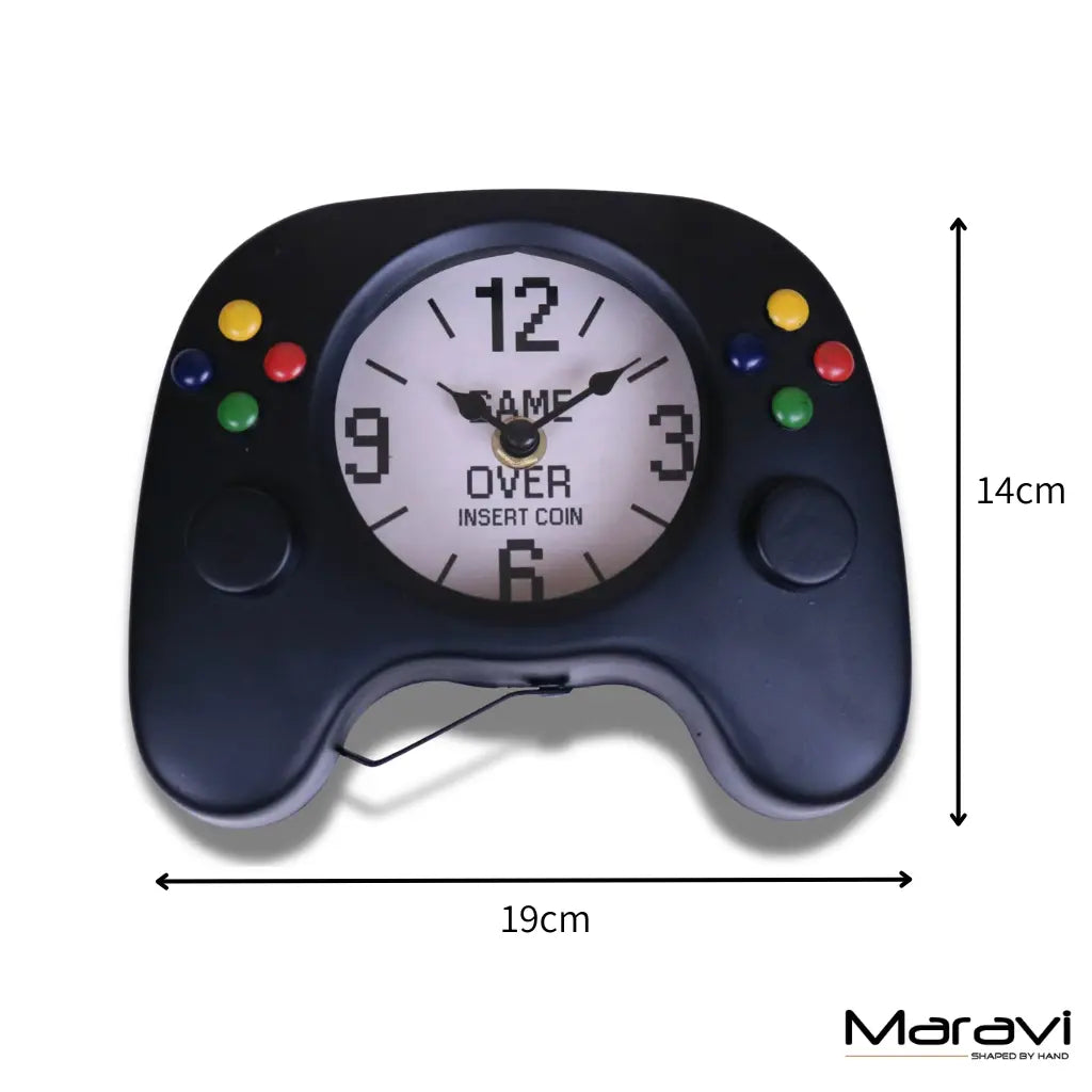 Sareka Retro Gaming Room Clock – Wall or Desk Mountable Decor