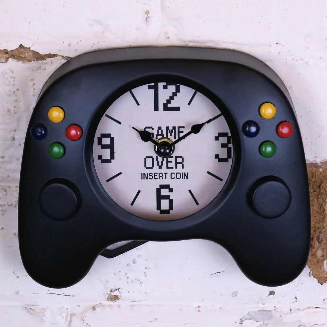 Sareka Retro Gaming Room Clock – Wall or Desk Mountable Decor